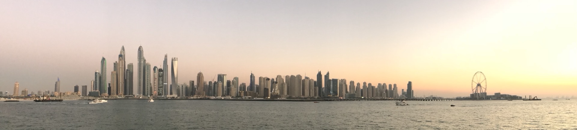 Dubai Marina Skyline at Twilight