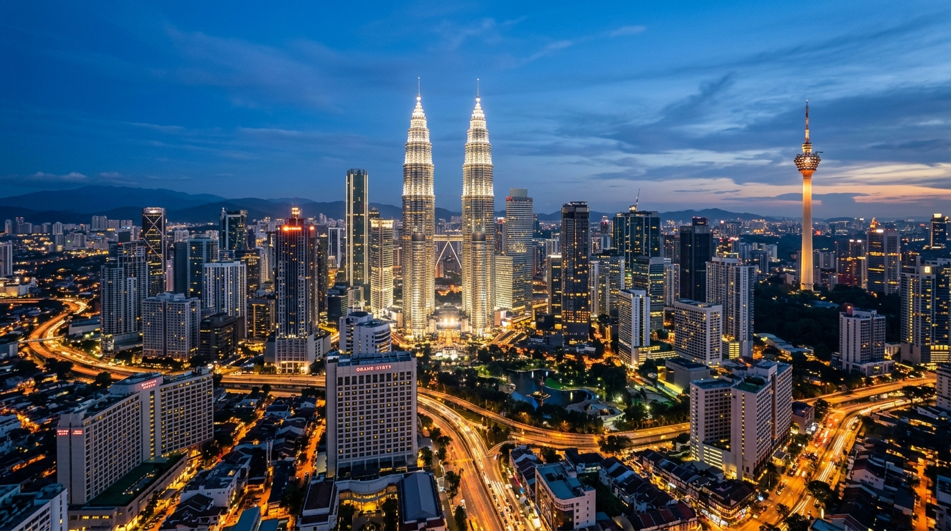 Kuala Lumpur Skyline Petronas Towers
