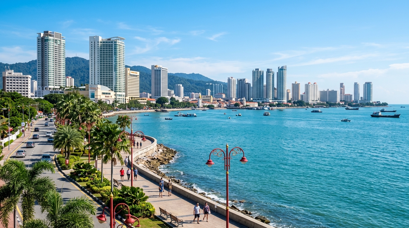 Penang Gurney Drive Coastal Skyline